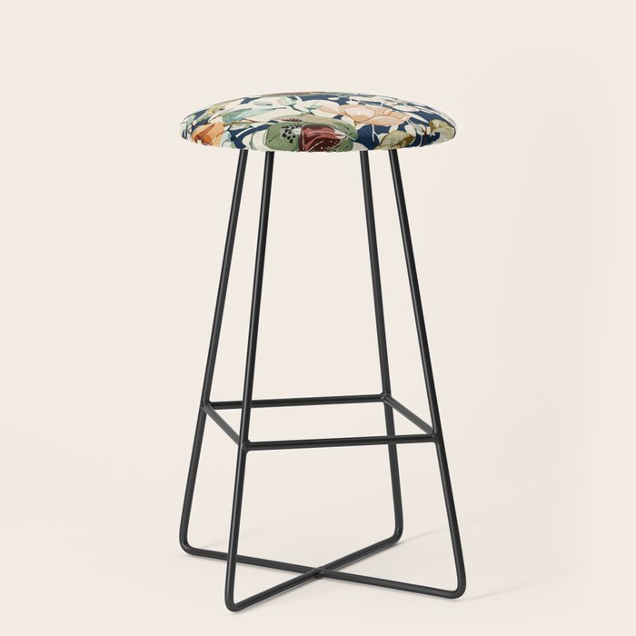 Lush colorful exotic garden D Stool Gallery Image 1