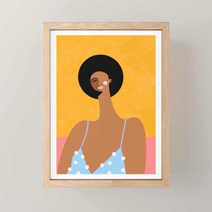 Polka-dot Dress Mini Art Print Gallery Image 1