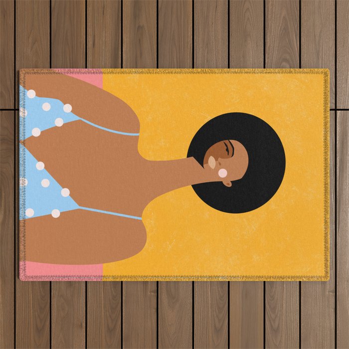 Polka-dot Dress Outdoor Rug Gallery Image 1