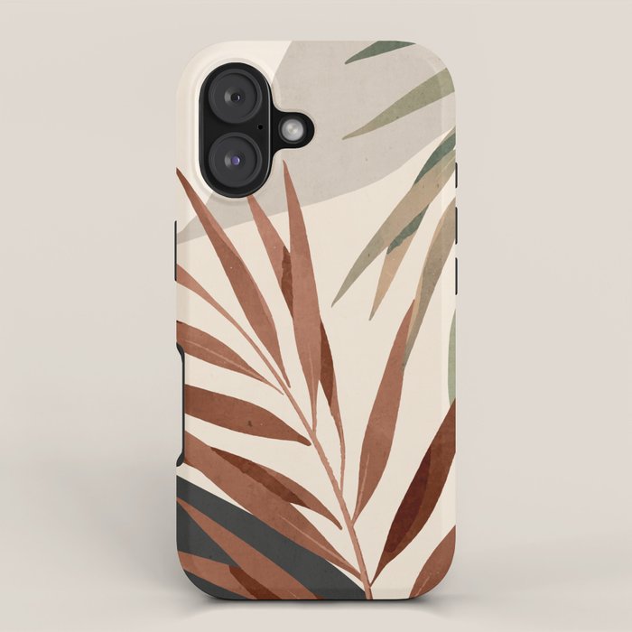 Abstract Art Tropical Leaves 11 iPhone Case Gallery Image 1