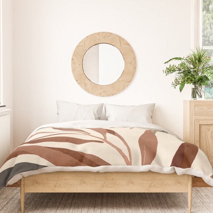 Abstract Art Tropical Leaves 11 Duvet Cover Gallery Image 3