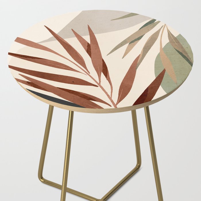 Abstract Art Tropical Leaves 11 Side Table Gallery Image 2