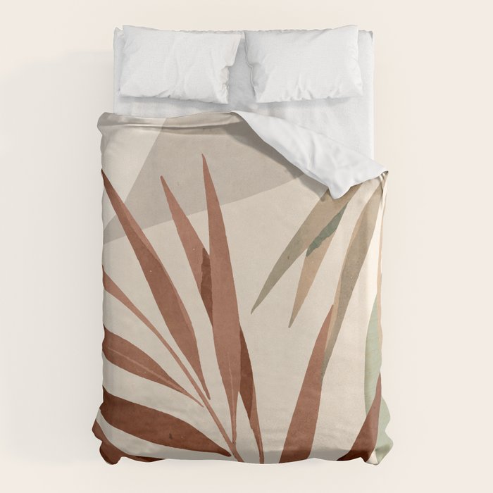 Abstract Art Tropical Leaves 11 Duvet Cover Gallery Image 6