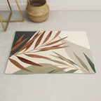 Abstract Art Tropical Leaves 11 Rug Gallery Image 1