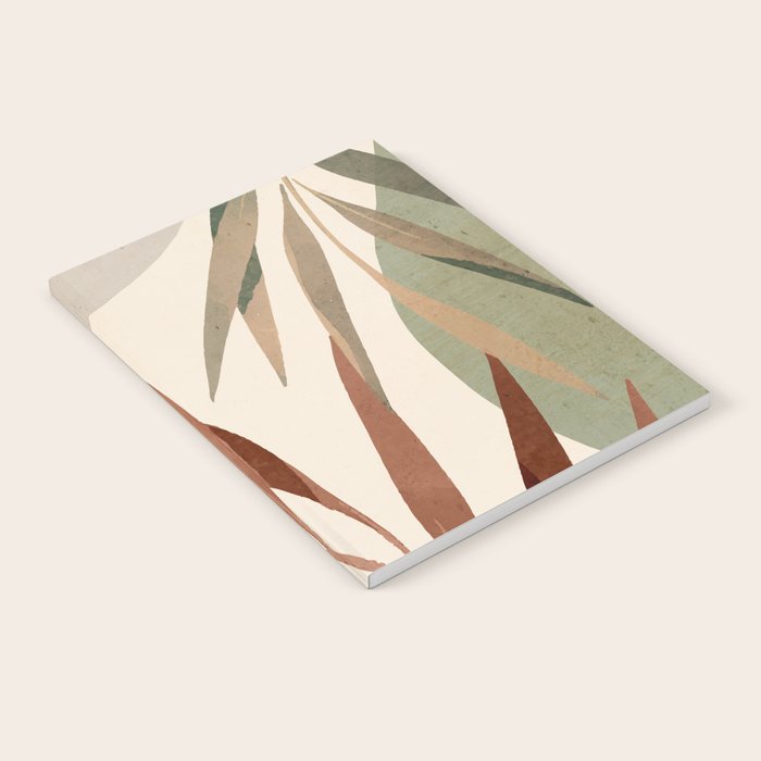 Abstract Art Tropical Leaves 11 Notebook Gallery Image 2