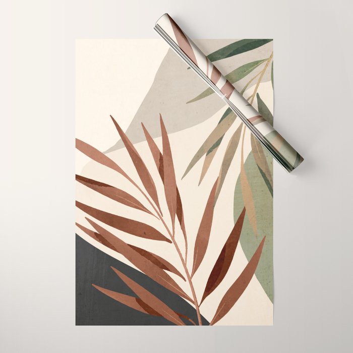 Abstract Art Tropical Leaves 11 Wrapping Paper Gallery Image 1
