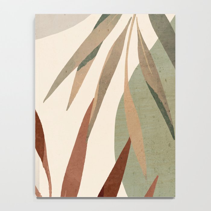 Abstract Art Tropical Leaves 11 Notebook Gallery Image 4