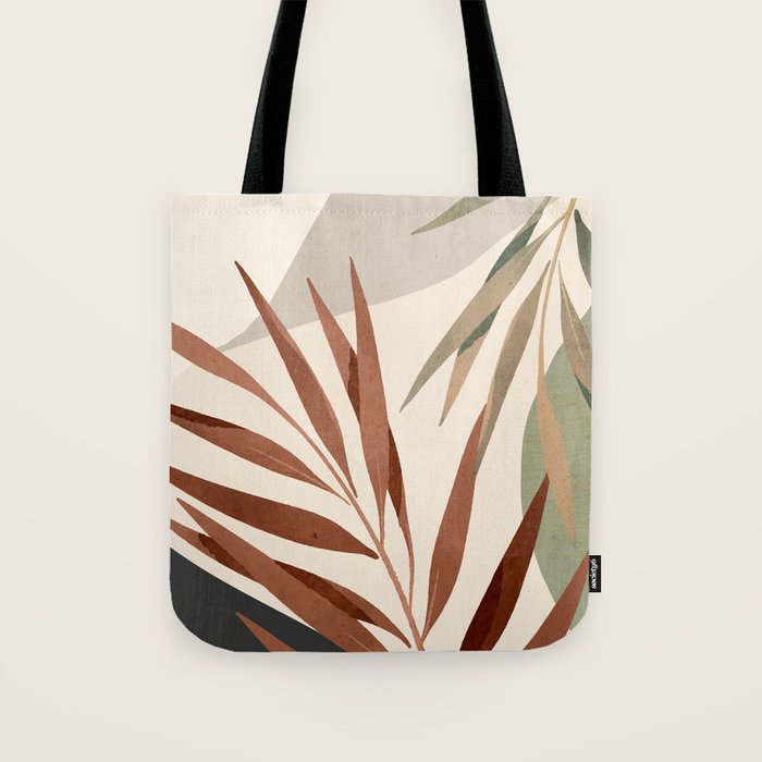Abstract Art Tropical Leaves 11 Tote Bag Gallery Image 1