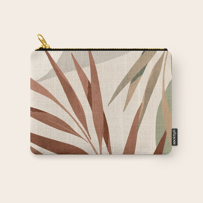 Abstract Art Tropical Leaves 11 Carry All Pouch Gallery Image 1