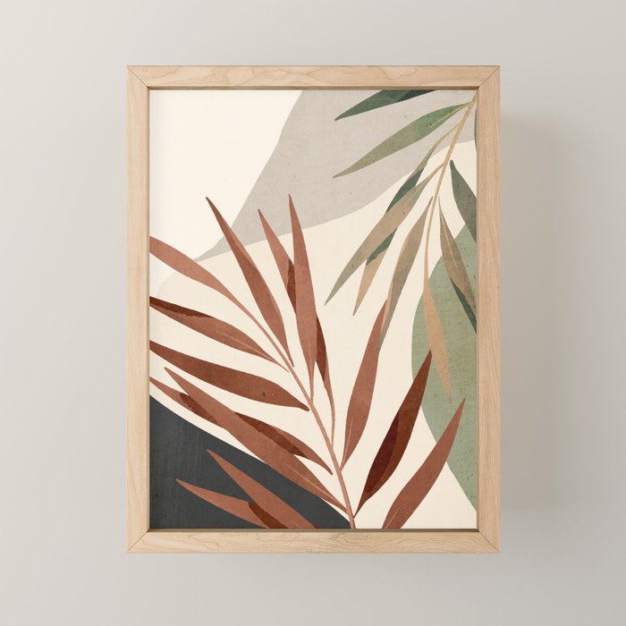 Abstract Art Tropical Leaves 11 Mini Art Print Gallery Image 1