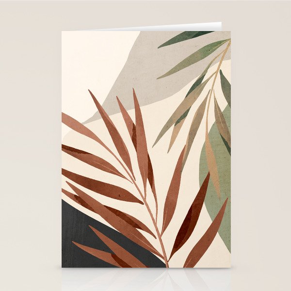 Abstract Art Tropical Leaves 11 Stationery Card Gallery Image 2