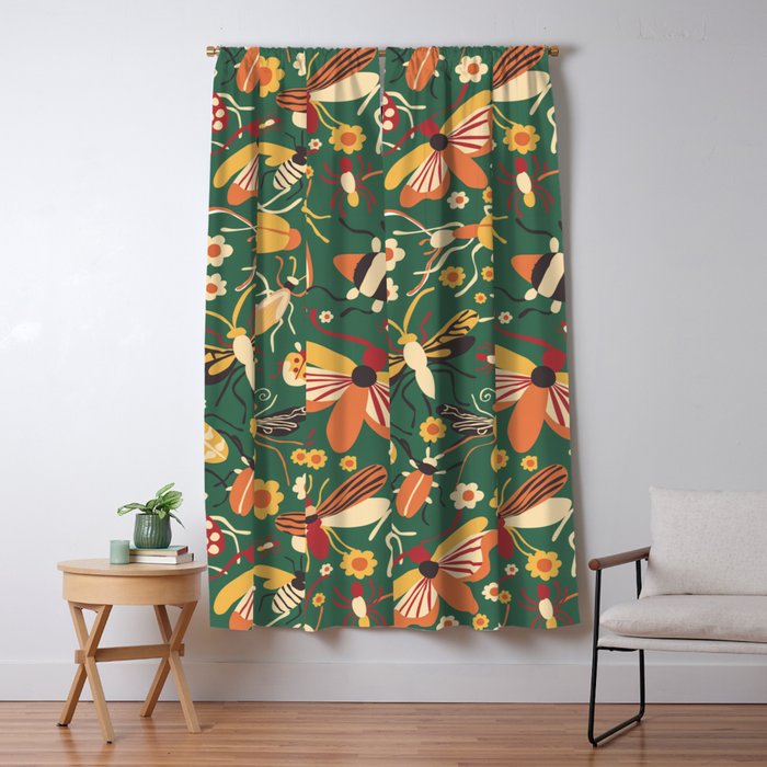 Insects Window Curtain Gallery Image 5