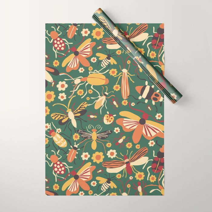 Insects Wrapping Paper Gallery Image 1