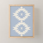Southwestern Minimalism - Sky Blue Mini Art Print Gallery Image 1