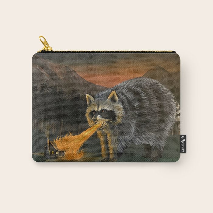 Fire Breathing Raccoon Carry All Pouch Gallery Image 1