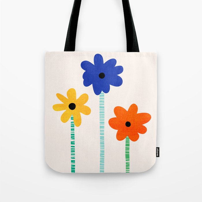 Lollipop Flowers Illustration Tote Bag Gallery Image 1