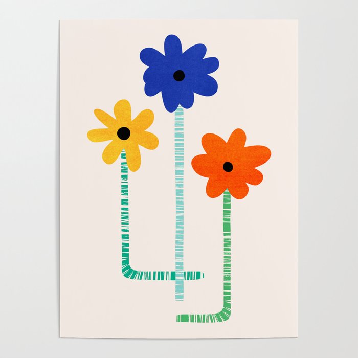Lollipop Flowers Illustration Poster Gallery Image 4