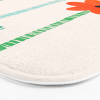 Lollipop Flowers Illustration Bath Mat Gallery Image 3