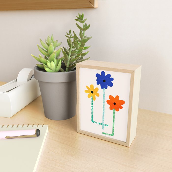 Lollipop Flowers Illustration Mini Art Print Gallery Image 2