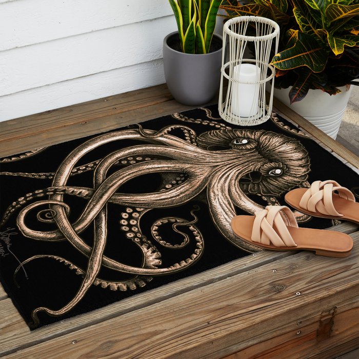 Bronze Kraken Outdoor Rug Gallery Image 2