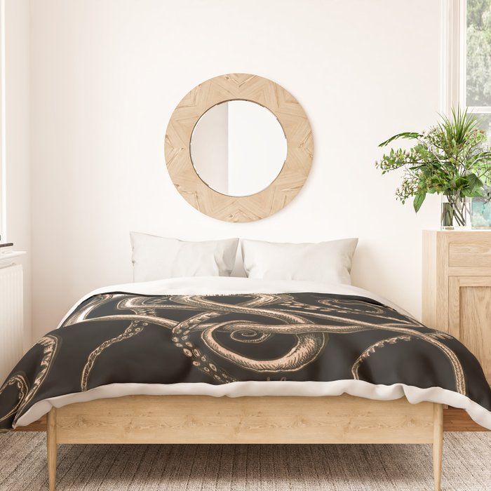 Bronze Kraken Duvet Cover Gallery Image 3