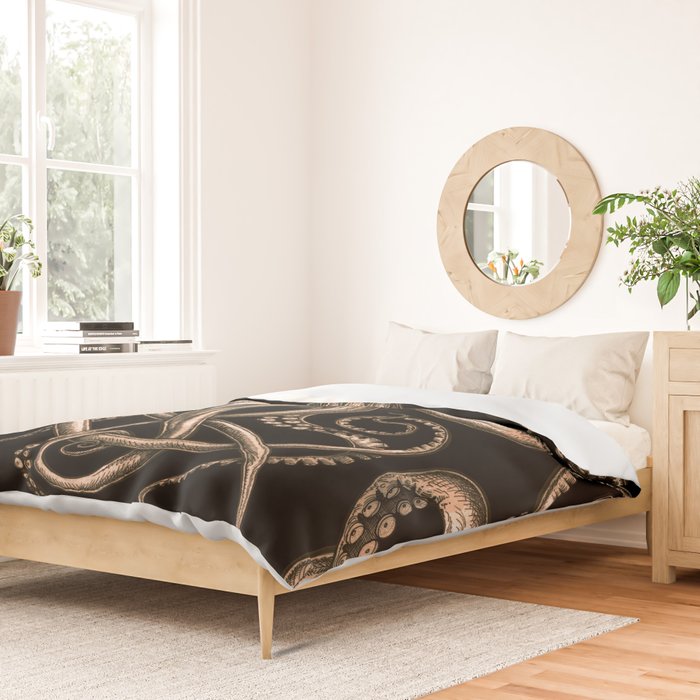 Bronze Kraken Duvet Cover Gallery Image 2