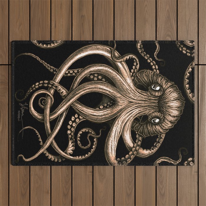 Bronze Kraken Outdoor Rug Gallery Image 1