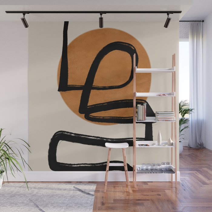 Abstract line art 97 Wall Mural Gallery Image 1