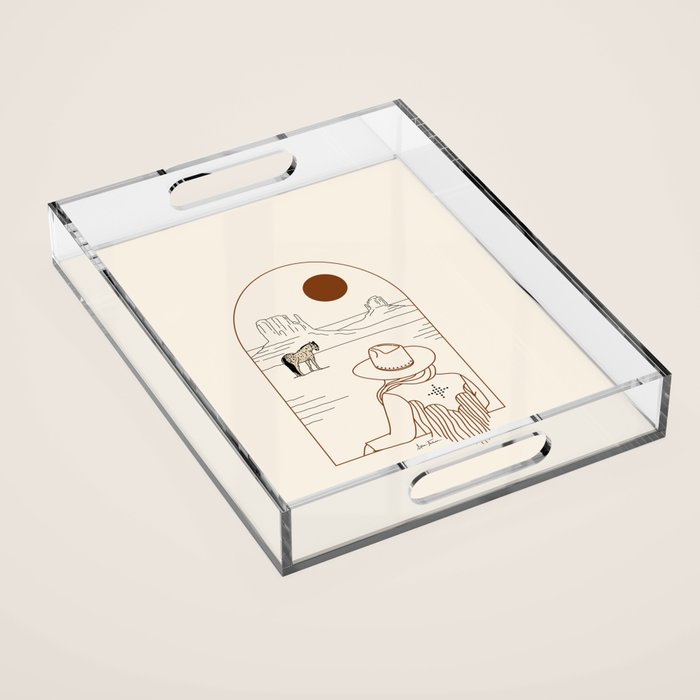 Lost Pony - Rustic Acrylic Tray Gallery Image 1