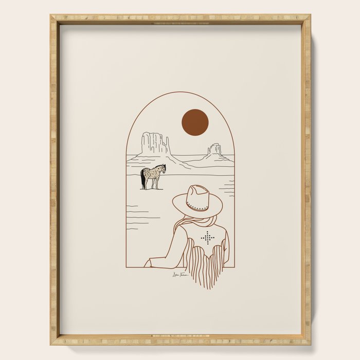 Lost Pony - Rustic Serving Tray Gallery Image 1