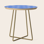 Sapphire Blue Ocean Waves Side Table Gallery Image 1