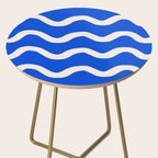 Sapphire Blue Ocean Waves Side Table Gallery Image 2