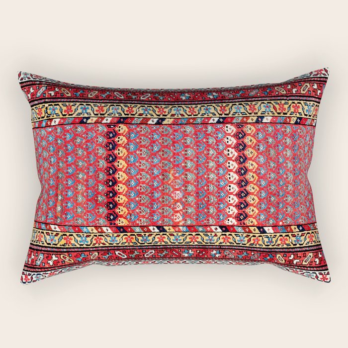 Kurdish Azerbaijan Northwest Persian Long Rug Print Rectangular Pillow Gallery Image 1
