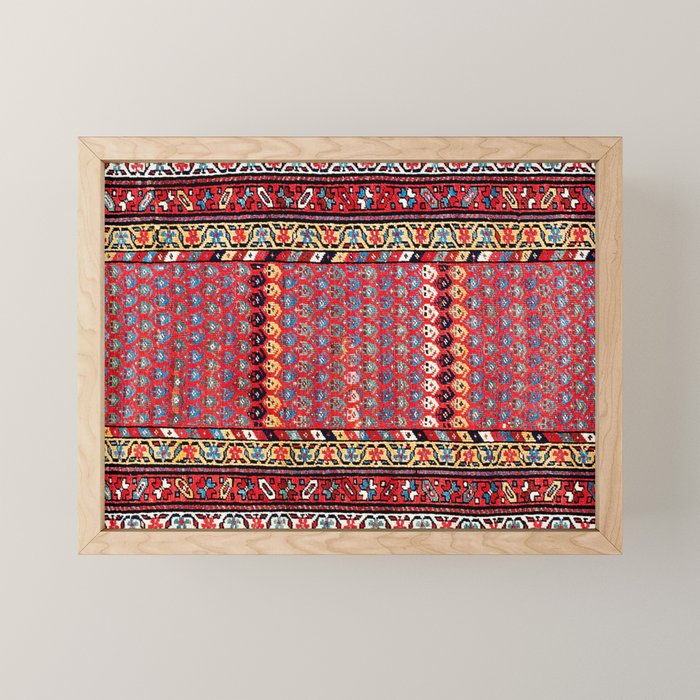 Kurdish Azerbaijan Northwest Persian Long Rug Print Mini Art Print Gallery Image 1