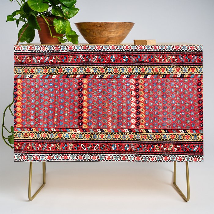 Kurdish Azerbaijan Northwest Persian Long Rug Print Credenza Gallery Image 1
