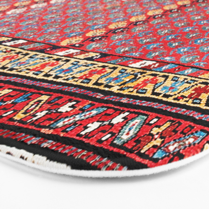 Kurdish Azerbaijan Northwest Persian Long Rug Print Bath Mat Gallery Image 3