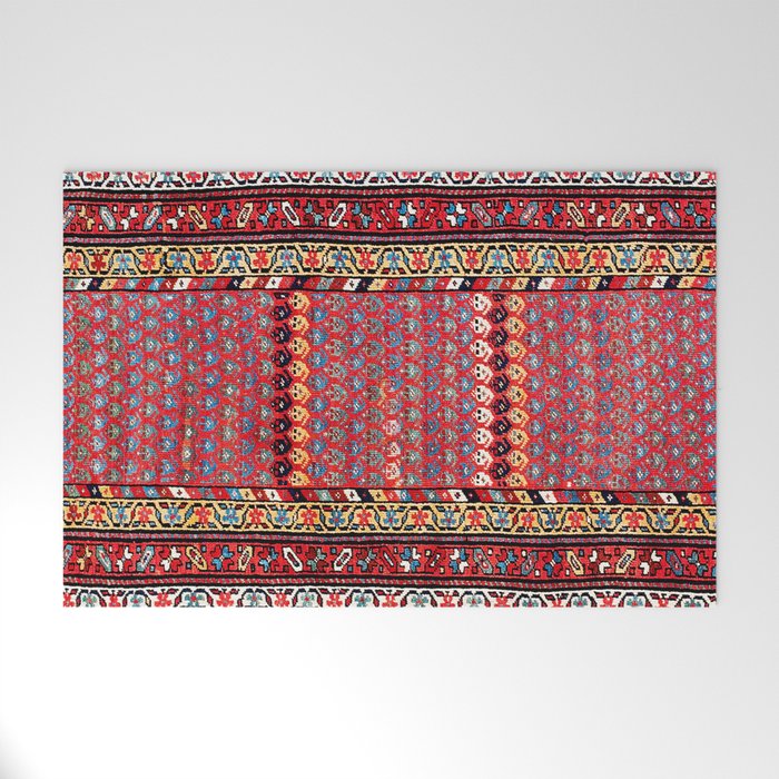 Kurdish Azerbaijan Northwest Persian Long Rug Print Welcome Mat Gallery Image 1