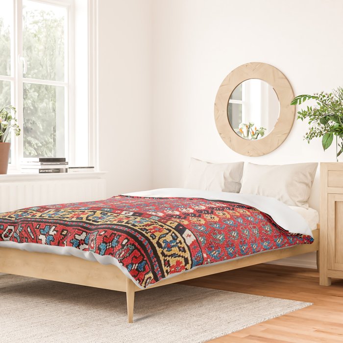 Kurdish Azerbaijan Northwest Persian Long Rug Print Duvet Cover Gallery Image 2