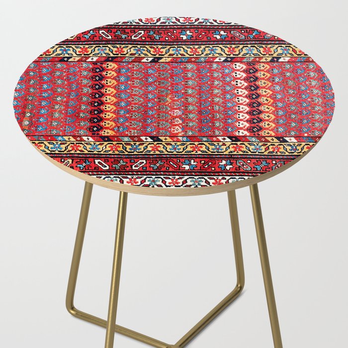 Kurdish Azerbaijan Northwest Persian Long Rug Print Side Table Gallery Image 2