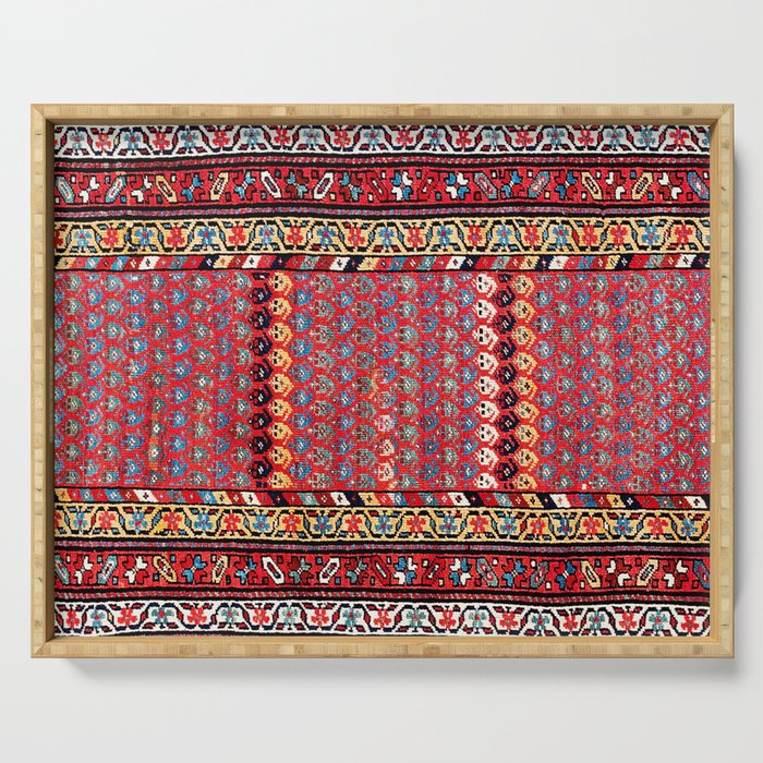 Kurdish Azerbaijan Northwest Persian Long Rug Print Serving Tray Gallery Image 1