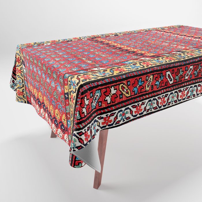 Kurdish Azerbaijan Northwest Persian Long Rug Print Tablecloth Gallery Image 1
