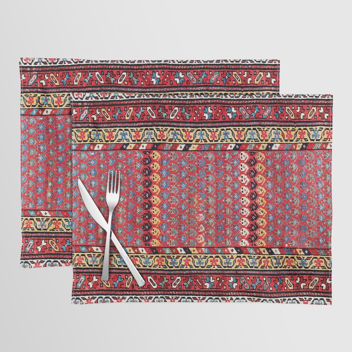 Kurdish Azerbaijan Northwest Persian Long Rug Print Placemat Gallery Image 1