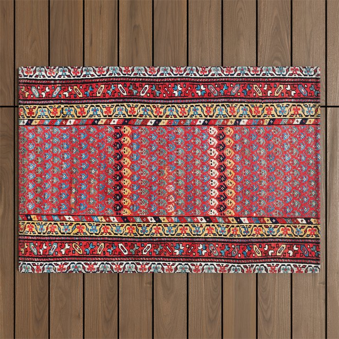 Kurdish Azerbaijan Northwest Persian Long Rug Print Outdoor Rug Gallery Image 1