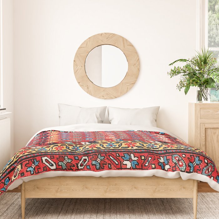 Kurdish Azerbaijan Northwest Persian Long Rug Print Duvet Cover Gallery Image 3