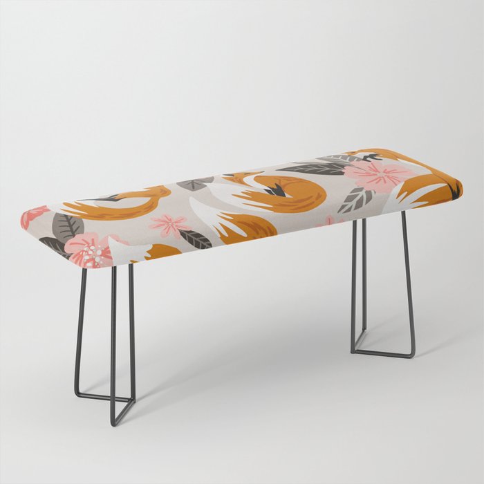 Foxes & Booms - Pink & Grey Bench Gallery Image 1