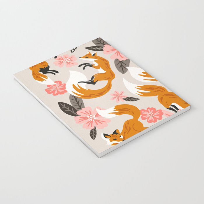 Foxes & Booms - Pink & Grey Notebook Gallery Image 3