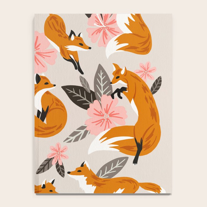 Foxes & Booms - Pink & Grey Notebook Gallery Image 4