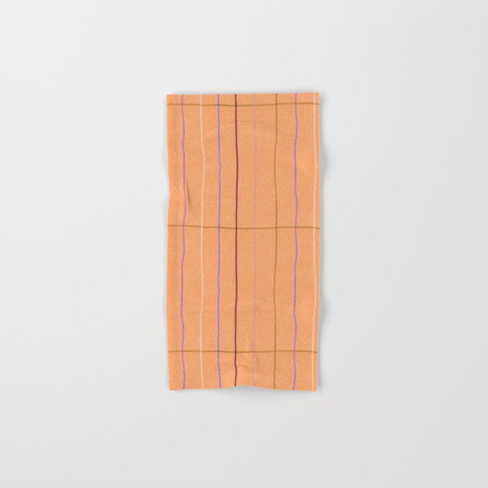 Textured Picnic Pattern in Calm Peach Bath Towel Gallery Image 1
