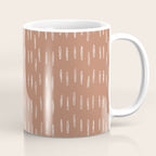 Boho Raindrops Abstract Pattern, Terracotta Coffee Mug Gallery Image 1
