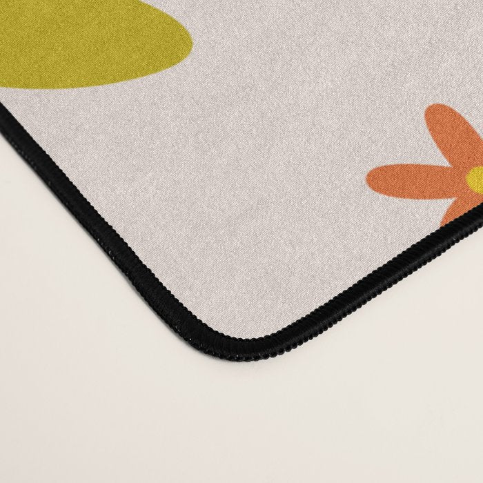 Rainbow Flower Print Desk Mat Gallery Image 4